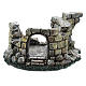 Nativity scene setting, castle ruins Moranduzzo in resin for 4-6 cm statues s4