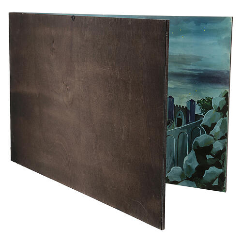 STOCK Diptyque toile de fond paysage pour crèche 70x200 cm 6