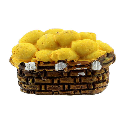 Miniature potato basket 2x3 cm, for 10 cm nativity 3