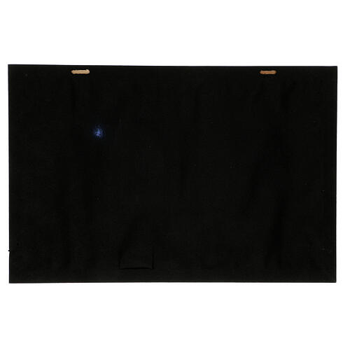 Cenário presépio céu estrelado e Estrela Polar com luzes 40x60 cm 4