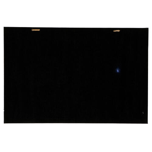 Cenário presépio céu estrelado e Estrela de Natal com luzes 40x60 cm 4