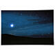 Cenário presépio céu estrelado e Estrela de Natal com luzes 40x60 cm s1
