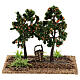 Sad owocowy drzewa pomarańczowe 15x15x10 cm szopka 6-8 cm s4