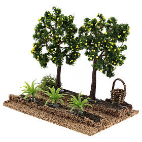 Frutteto limoni presepi 6-8 cm 15x15x10 cm