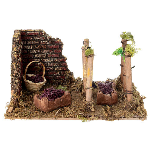 Ambientazione vigneto cm 20X15x10 presepe 8 cm 1