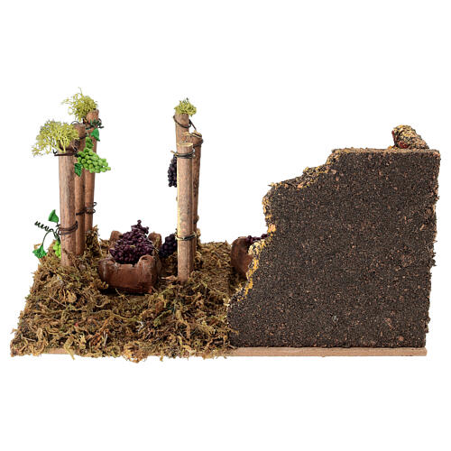 Ambientazione vigneto cm 20X15x10 presepe 8 cm 5