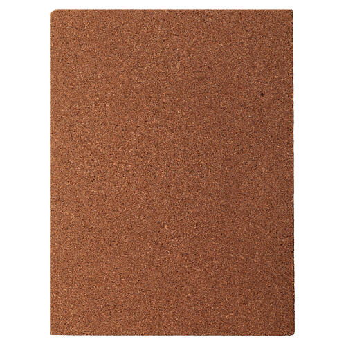 Korkplatte mit Pflastersteinstruktur, natur, 35x25 cm, Krippenzubehör 3