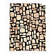 White paved cork panel for nativity scene 35x25 cm s1
