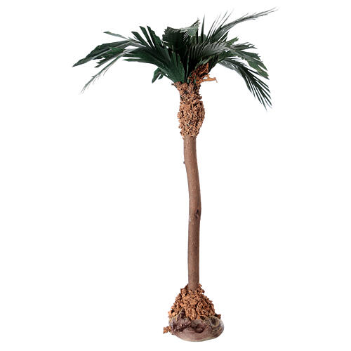 Palm tree figurine wooden trunk 20 cm 3