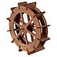 Miniature mill wheel in wood 15 cm diameter s2