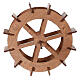 Miniature mill wheel in wood 15 cm diameter s4