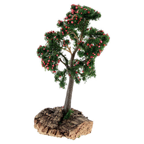 Apple tree on cork base 13 cm: tree for DIY Nativity scene, made in Italy 2