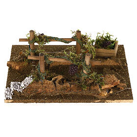 Doppia vigna per presepe 15x15x10 cm