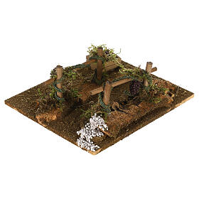 Doppia vigna per presepe 15x15x10 cm