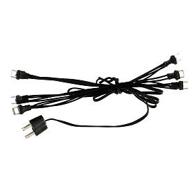 Guirlande 5 points lumineux LED oranges 3,5V