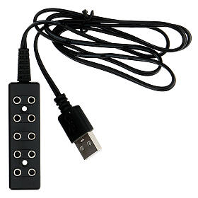 Multipresa basso voltaggio 5 uscite con spina Usb