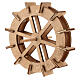 Wooden water mill wheel, diameter 10 cm s2