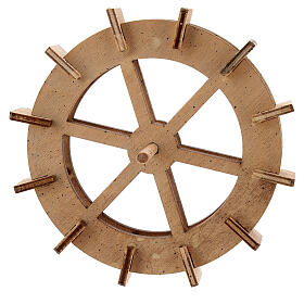 Roda para moinho de água miniatura madeira 10 cm