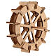 Roda para moinho de água miniatura madeira 10 cm s3