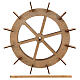 Miniature water mill wheel in wood, 20 cm nativity s5