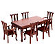 Dining room set 9 items for Nativity Scene with 12-14 cm figurines s4