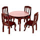 Furniture set for dining room 7 items for Nativity Scene with 12 cm figurines s4