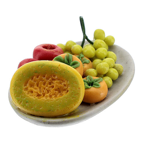Conjunto 6 pratos de frutas para presépio com figuras de altura média 8-10 cm 6