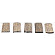 Telhas de madeira miniaturas presépio 3x1,5 cm, 100 unidades s2