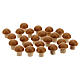 Cogumelos 24 unidades miniaturas para presépio com figuras altura média 8 cm s1