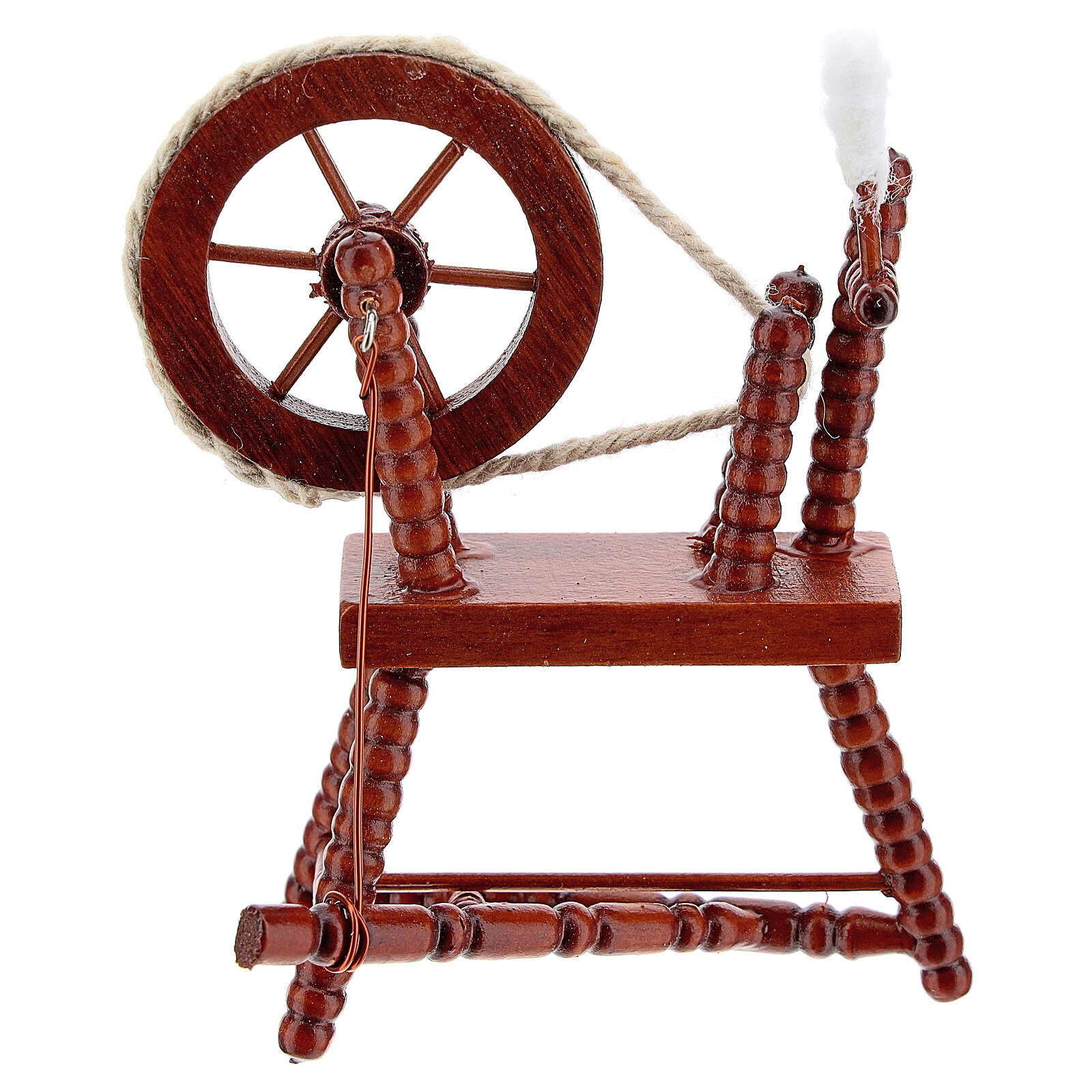Rouet pour laine acajou crèche 10 cm vente en ligne sur HOLYART