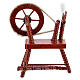 Mahogany spinning wheel for Nativity Scene with 10 cm figurines s1