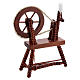Mahogany spinning wheel for Nativity Scene with 10 cm figurines s3