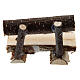 Tree trunk bench for Nativity Scene with 8 cm figurines s4