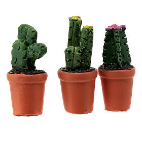 Vasetto cactus misti presepe 8 cm