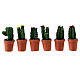 Vasos de flores em miniatura para presépio com figuras altura média 8 cm, modelos surtidos s1