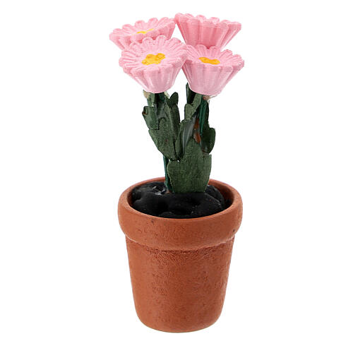 Vase gemischte, bunte Blumen 4x2 cm, für 10 cm Krippen 3