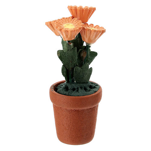 Vase gemischte, bunte Blumen 4x2 cm, für 10 cm Krippen 8