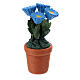 Vase gemischte, bunte Blumen 4x2 cm, für 10 cm Krippen s1
