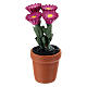 Vase gemischte, bunte Blumen 4x2 cm, für 10 cm Krippen s5