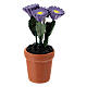 Vase gemischte, bunte Blumen 4x2 cm, für 10 cm Krippen s6