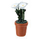 Vase gemischte, bunte Blumen 4x2 cm, für 10 cm Krippen s7
