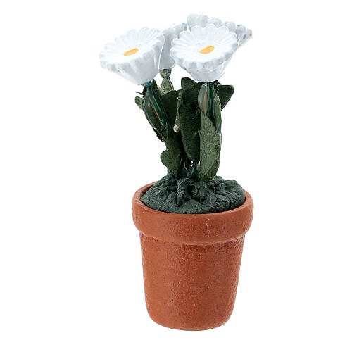 Vaso de flores em miniatura 4x2 cm para presépio com figuras altura média 10 cm, modelos surtidos 7