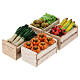 Caixas de verduras e legumes miniaturas 2x2,5x2 cm para presépio com figuras altura média 8 cm, 12 unidades s2