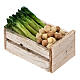 Caixas de verduras e legumes miniaturas 2x2,5x2 cm para presépio com figuras altura média 8 cm, 12 unidades s5