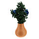 Vase Blumen und Blätter, Höhe 5 cm, für 8 cm Krippen s3