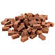 Rectangular terracotta bricks 1x2x1 cm 100 pcs s1