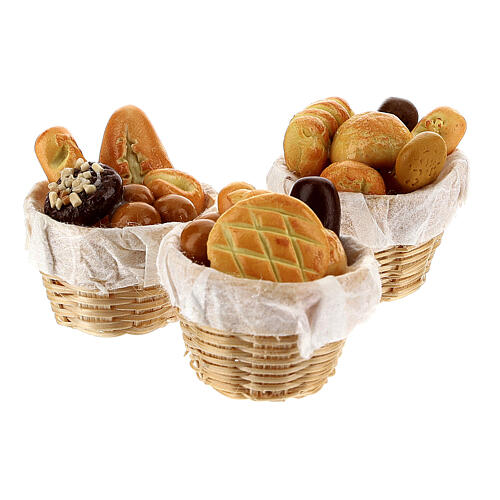 Set 6 cestas con pan belén 8-10 cm 3