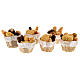 Conjunto 6 cestos de pão miniaturas para presépio com figuras altura média 8-10 cm s2