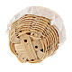 Conjunto 6 cestos de pão miniaturas para presépio com figuras altura média 8-10 cm s5