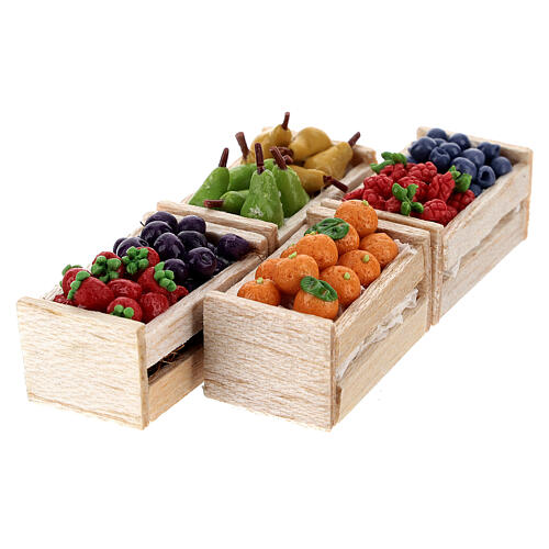 Kisten mit verschiedenen Früchten, 12 Stück 6